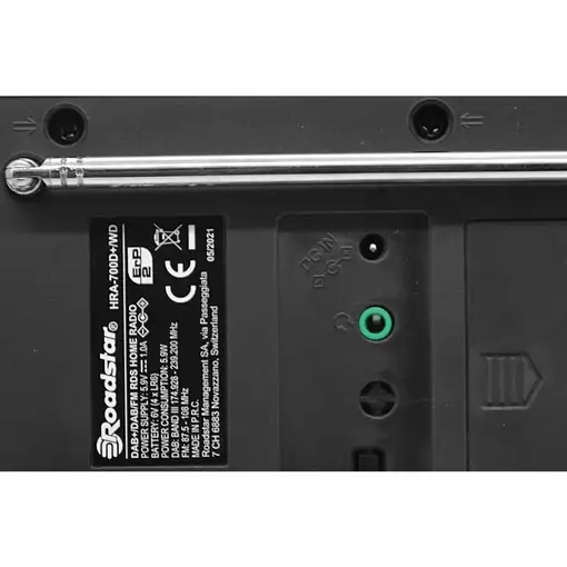 Radio Portátil Digital Vintage DAB/ DAB+/ FM, Red o Pilas, HRA-700D+/WD Roadstar