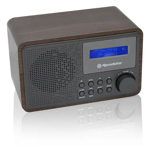 Radio Portátil Digital Vintage DAB/ DAB+/ FM, Red o Pilas, HRA-700D+/WD Roadstar