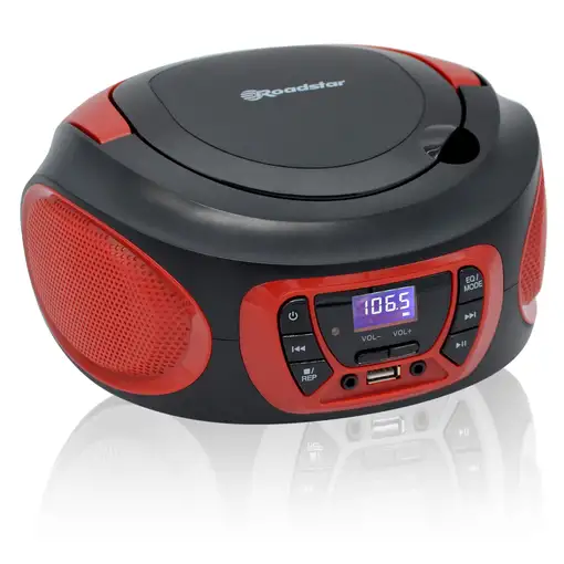 Roadstar CDR-365 U/RD reproductor de CD Reproductor de CD portátil Rojo