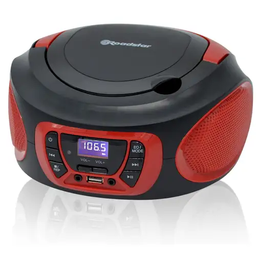 Roadstar CDR-365 U/RD reproductor de CD Reproductor de CD portátil Rojo