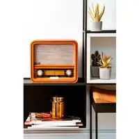 Radio Retro Am / FM, Bluetooth, Sintonizador Frecuencia Manual,USB, CR1188 Camry