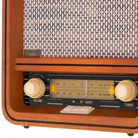 Radio Retro Am / FM, Bluetooth, Sintonizador Frecuencia Manual,USB, CR1188 Camry