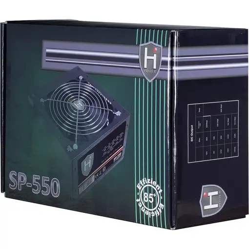 Inter-Tech HIPOWER SP-550 unidad de fuente de alimentación 550 W 20+4 pin ATX ATX