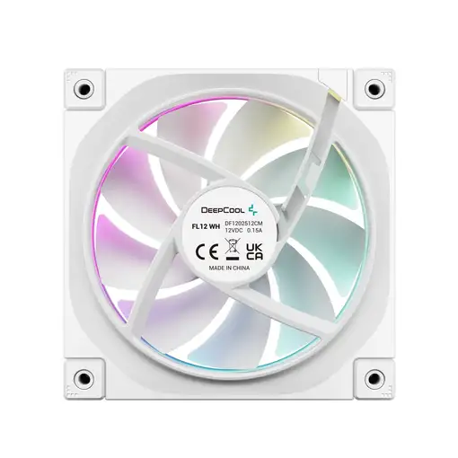DeepCool FL12 WH Carcasa del ordenador Ventilador 12 cm Blanco 1 pieza(s)