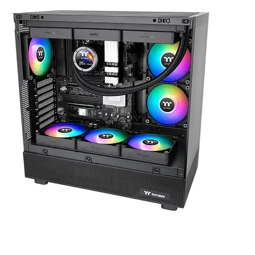 Thermaltake CT140 Reverse ARGB Carcasa del ordenador Ventilador 14 cm Negro 2 piez