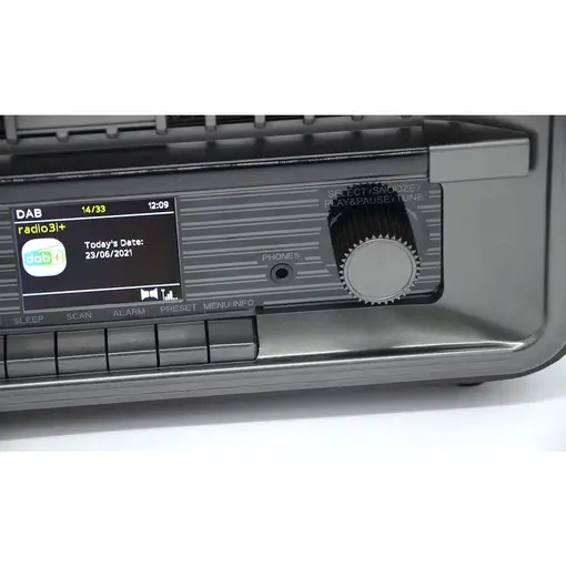 Radio Portátil Vintage Digital DAB/DAB+/FM Bluetooth USB, HRA-270D+BT Roadstar
