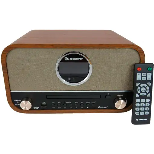 Microcadena Vintage Radio DAB/DAB+/FM, Reproductor CD-MP3, HRA1782NDBT Roadstar