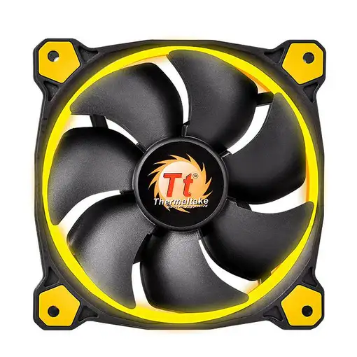 Thermaltake Riing 14 Carcasa del ordenador Ventilador 14 cm Negro, Amarillo Thermaltake Riing 14 Carcasa del ordenador Ventilador 14 cm Negro, Amarillo