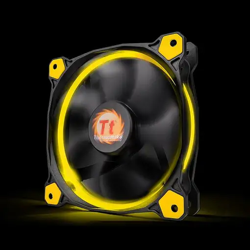 Thermaltake Riing 14 Carcasa del ordenador Ventilador 14 cm Negro, Amarillo