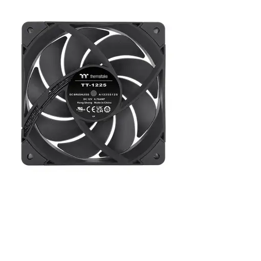 Thermaltake TOUGHFAN 12 Pro Carcasa del ordenador Ventilador 12 cm Negro 2 pieza(s