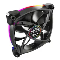 Montech RX120 PWM Carcasa del ordenador Ventilador 12 cm Negro 1 pieza(s)