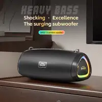 Altavoz Bluetooth portátil Klack BASS-13 de 30W con subwoofer y luces LED RGB