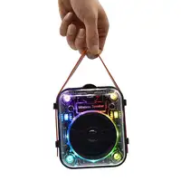 Altavoz Bluetooth Portátil Transparente Klack Mecha RGB - Negro
