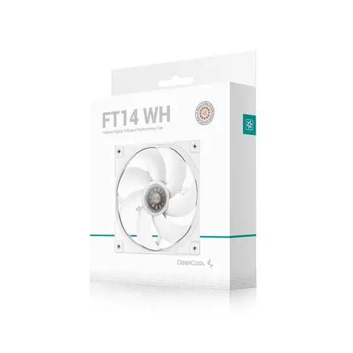 DeepCool FT14 WH Carcasa del ordenador Ventilador 14 cm Blanco 1 pieza(s)