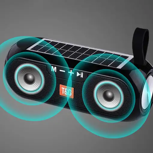 Altavoz Bluetooth estéreo Klack TG-182 inalámbrico Solar AUX