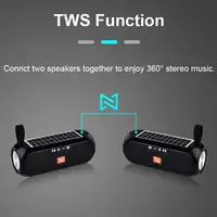 Altavoz Bluetooth estéreo Klack TG-182 inalámbrico Solar AUX