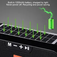 Altavoz Bluetooth estéreo Klack TG-182 inalámbrico Solar AUX