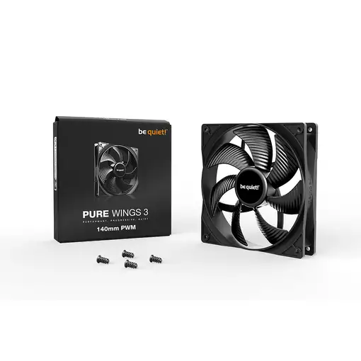 be quiet! Pure Wings 3 140mm PWM Carcasa del ordenador Ventilador 14 cm Negro 1 pi