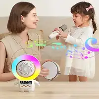 Altavoz Karaoke Klack con forma de Astronauta y doble micrófono