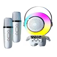 Altavoz Karaoke Klack con forma de Astronauta y doble micrófono