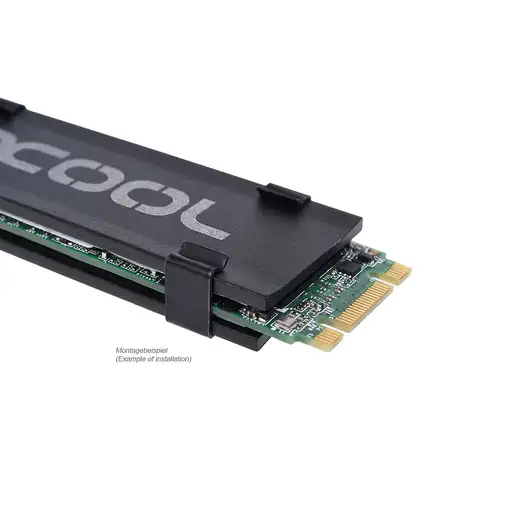 Alphacool HDX - M.2 SSD M01 M.2 NVMe SSD Disipador térmico/Radiador Negro