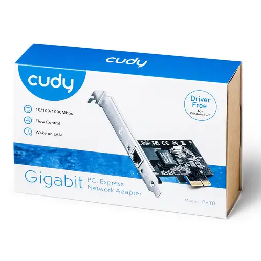 Cudy PE10 adaptador y tarjeta de red Interno Ethernet 1000 Mbit/s