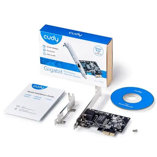 Cudy PE10 adaptador y tarjeta de red Interno Ethernet 1000 Mbit/s