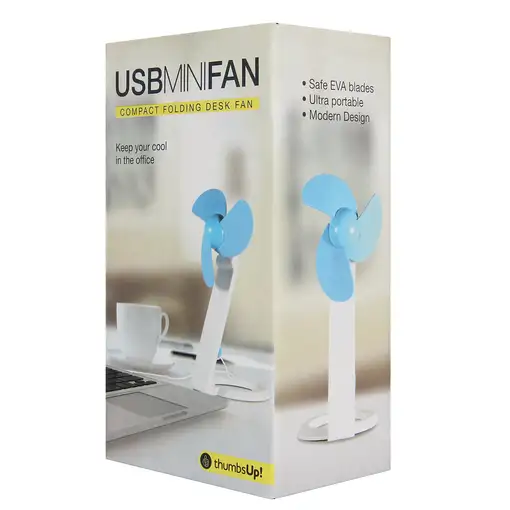 Thumbs Up 0001219 aparato USB Azul claro, Blanco Ventilador