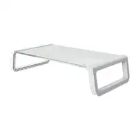 Trust 25351 soporte para monitor Escritorio Transparente, Blanco