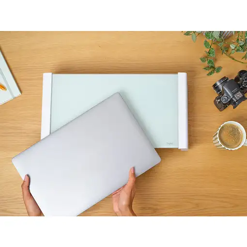 Trust 25351 soporte para monitor Escritorio Transparente, Blanco