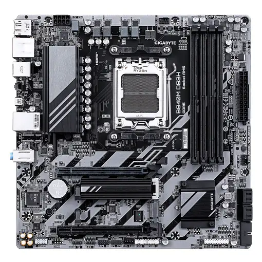 GIGABYTE B840M DS3H Placa base - Procesadores AMD Ryzen 9000, VRM de 8+2+2 fases,