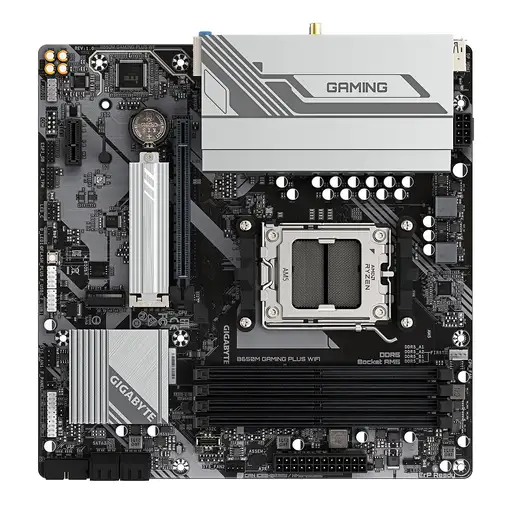 GIGABYTE B650M GAMING PLUS WIFI Placa base - Procesadores AMD Ryzen 9000, VRM de 5