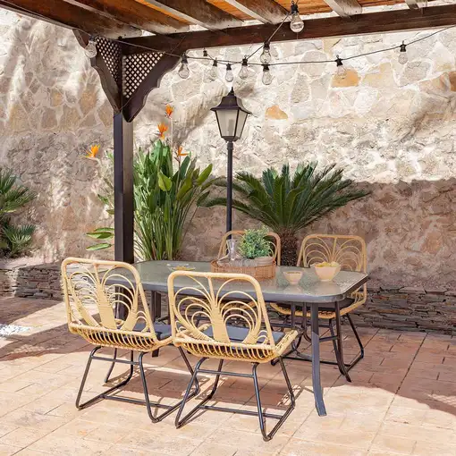 Guirnalda Solar Klack de luces led Vintage Exterior, Mando Distancia