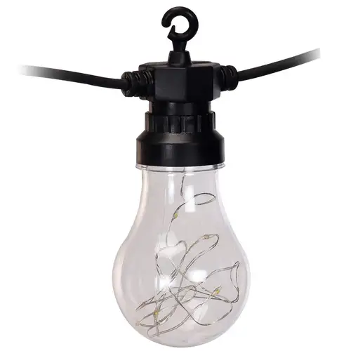 Guirnalda Solar Klack de luces led Vintage Exterior, Mando Distancia