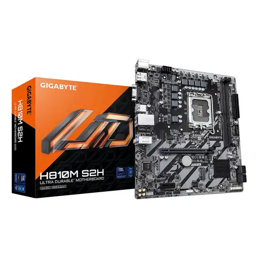 GIGABYTE H810M S2H Placa base - Procesadores Intel Core Ultra (Serie 2), VRM de 4+