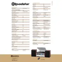 Roadstar HIF-8892EBT sistema de audio para el hogar 8 W Cereza (fruta), Plata, Mad