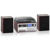Roadstar HIF-8892EBT sistema de audio para el hogar 8 W Cereza (fruta), Plata, Mad