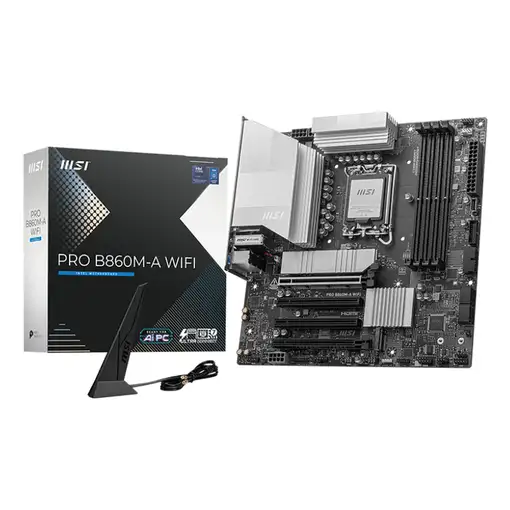 MSI PRO B860M-A WIFI placa base Intel B860 LGA 1851 (Socket V1) micro ATX