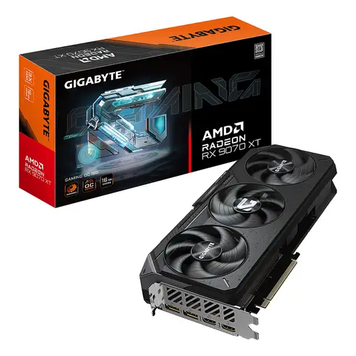 GIGABYTE Radeon RX 9070 XT GAMING OC 16G Tarjeta Gráfica - 16GB GDDR6, 256 bits, P