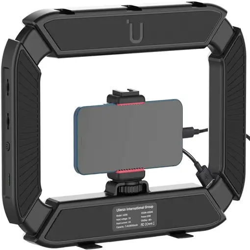 Ulanzi Anillo Luz LED Bicolor 2500K-8500K CRI 96+ Batería 8000mAh 3 Zapatas''