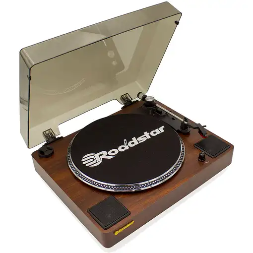 Roadstar TT-260SPK tocadisco Tocadiscos de tracción directa Madera Automático