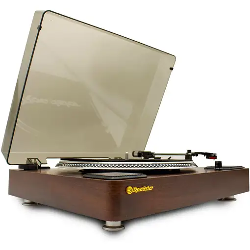 Roadstar TT-260SPK tocadisco Tocadiscos de tracción directa Madera Automático