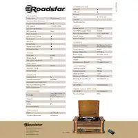 Roadstar HIF-1993BT tocadisco Madera