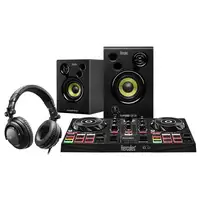 Hercules DJLearning Kit DVS (Sistema de vinilo digital) para scratch digital Negro