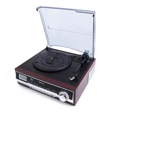 Camry Premium CR1113 Tocadiscos de tracción por correa Negro, Cromo, Madera Semiau