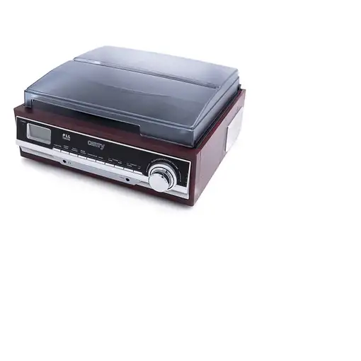 Camry Premium CR1113 Tocadiscos de tracción por correa Negro, Cromo, Madera Semiau