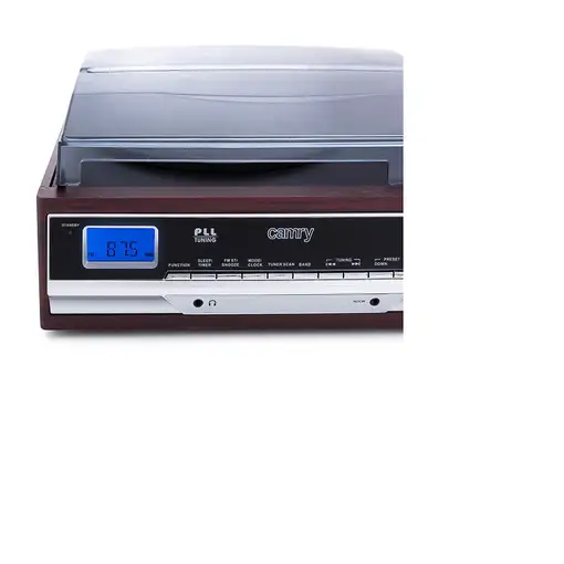 Camry Premium CR1113 Tocadiscos de tracción por correa Negro, Cromo, Madera Semiau