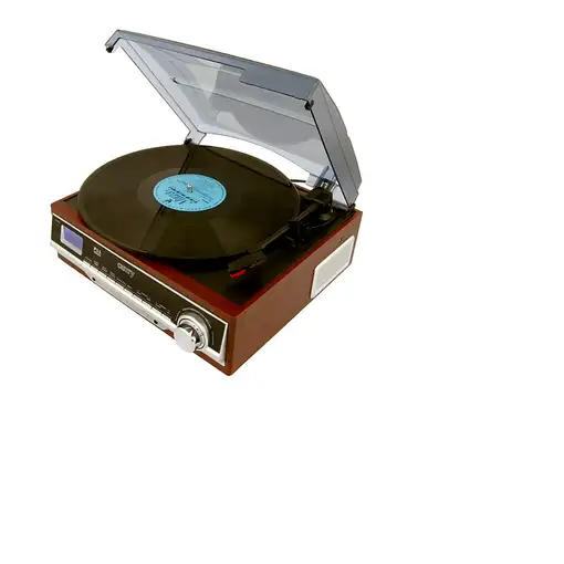 Camry Premium CR1113 Tocadiscos de tracción por correa Negro, Cromo, Madera Semiau