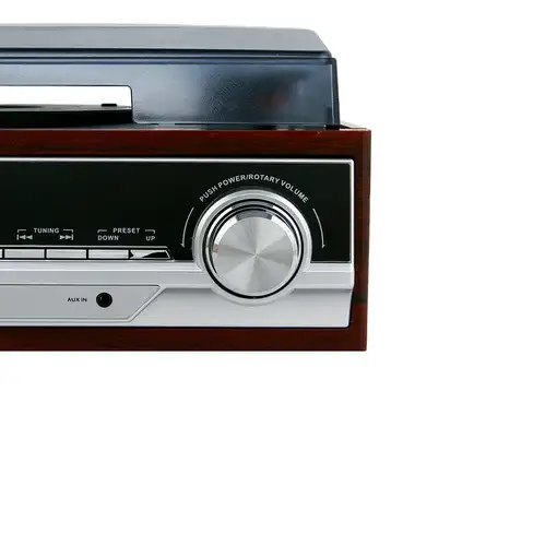 Camry Premium CR1113 Tocadiscos de tracción por correa Negro, Cromo, Madera Semiau