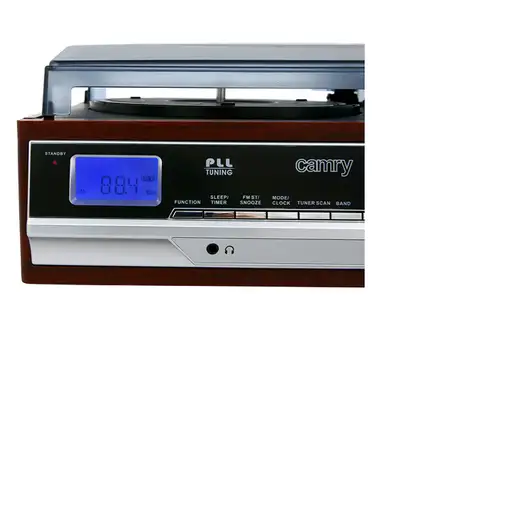 Camry Premium CR1113 Tocadiscos de tracción por correa Negro, Cromo, Madera Semiau